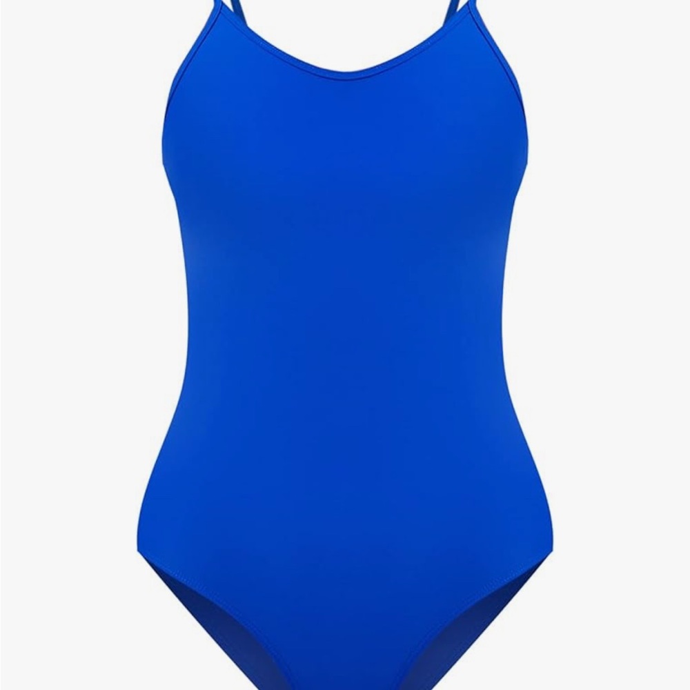 Elegant Blue Women's One Piece Swimsuit